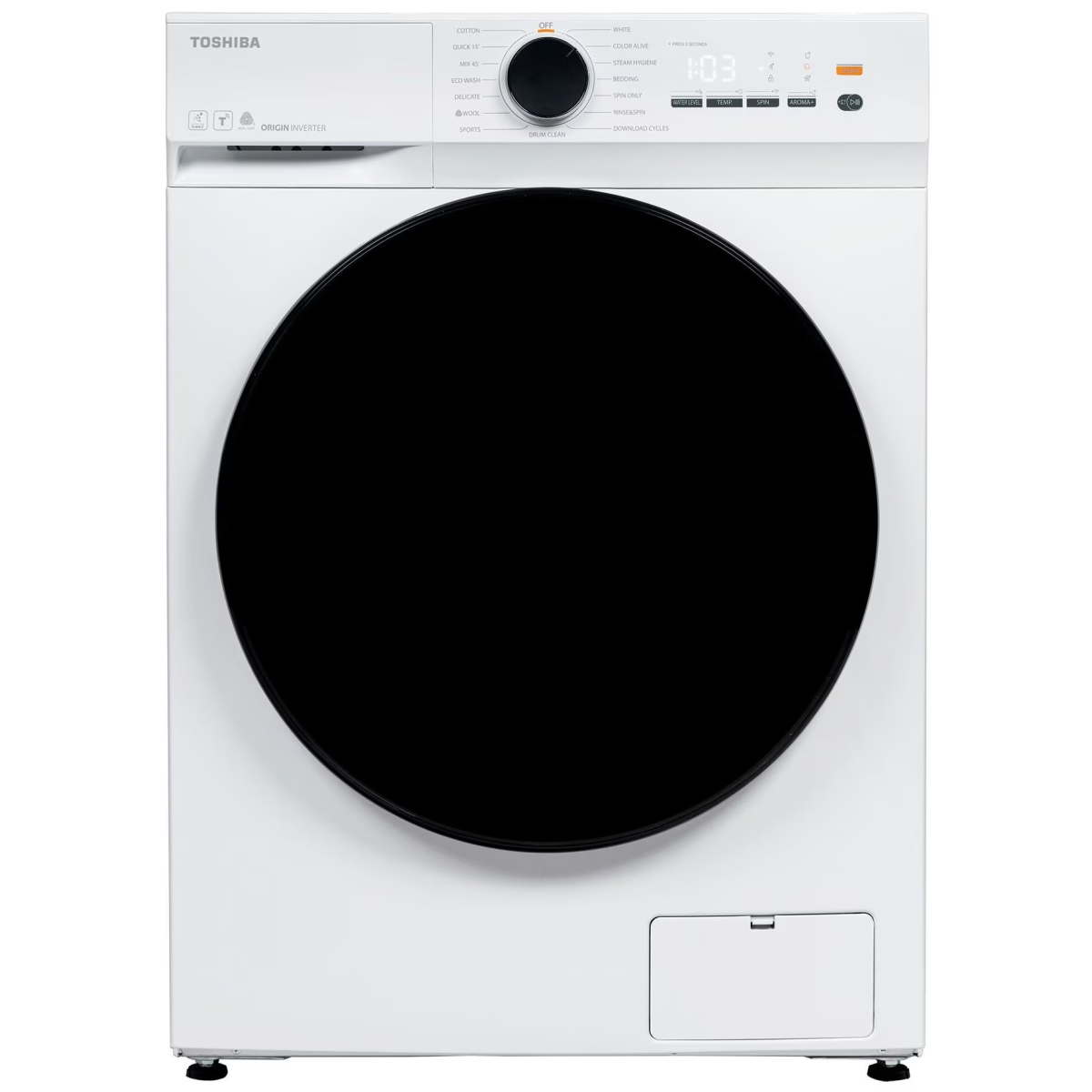 Toshiba 東芝 TW-T21BU90UWH(WW) 8.0公斤 1400轉 470mm超薄身變頻 前置式洗衣機(白色)